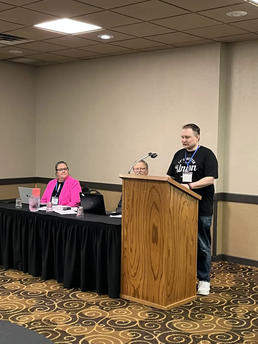 Missouri Slope Labor Council President Dana Hillius